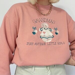 Vintage Crewneck Embroidered Grandma’s Sweatshirt